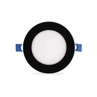 CATA 6 W Led Panel - Beyaz Işık (6500K) - Siyah Kasa - Yuvarlak - Sıva Altı - CT-5125B