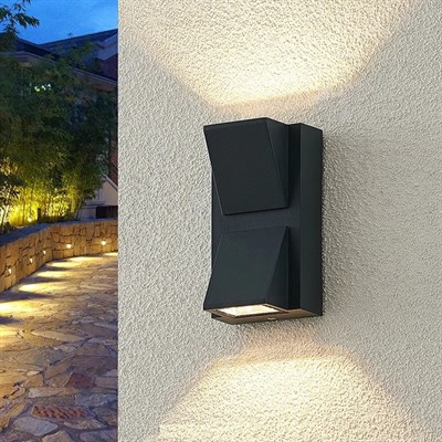 CATA 7 W Rodos İki Yönlü Led Duvar Aplik - Gün Işığı (3000K) - Siyah - IP44 - CT-7065