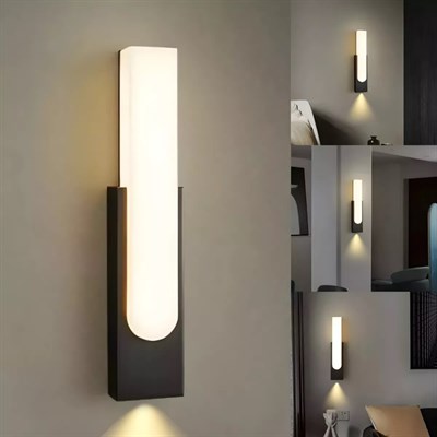 CATA 10 W Hawai İki Yönlü Led Duvar Aplik - Gün Işığı (3000K) - Siyah - IP54 - CT-7067