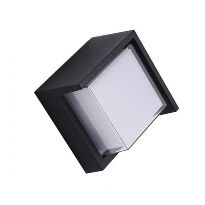 CATA 15 W Dominik Kare Led Duvar Aplik - Gün Işığı (3000K) - Siyah - IP54 - CT-7074