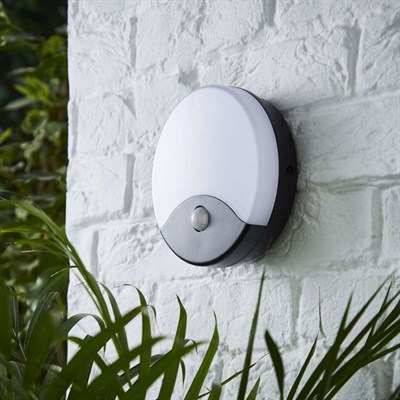 CATA 20 W Sensörlü Palermo Led Duvar Armatürü - Sarı Işık (4000K) - Siyah Kasa - CT-7092