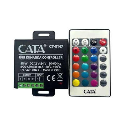 CATA 216 W 18 Amper 24 Tuşlu RGB Led Kumandası - CT-9147