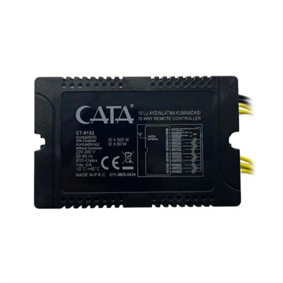 CATA 10 Fonksiyonlu Avize Kumandası - 10 X 500 W - CT-9152