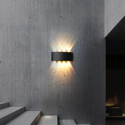 Forlife 16 W Kapri İki Yönlü Led Duvar Aplik - Gün Işığı (3000K)  - Siyah - IP54 - FL-1750