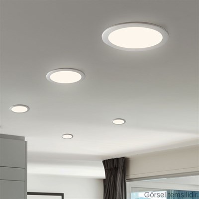 Dünya Led 24 W Led Panel - Gün Işığı (3000K) - Beyaz Kasa - Yuvarlak - Sıva Altı - HS008-BG