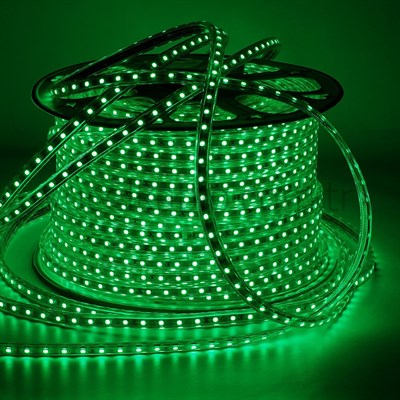Dünya Led Trafosuz Şerit Led - Yeşil Işık - 120 Led - 220 V - Dış Mekan - HS1452-Y