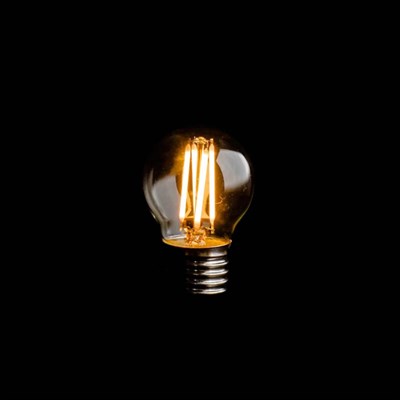 K2 4 W G45 Flamanlı Rustik Led Ampul - Beyaz Işık (6500K) - E27 - KES497-B