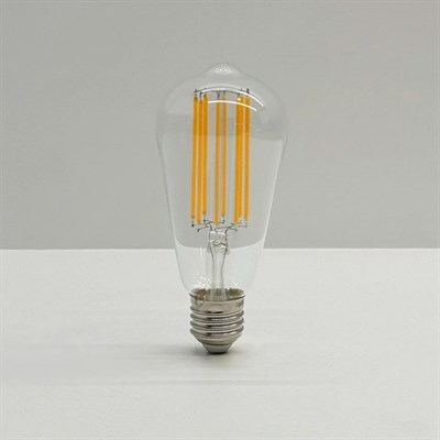 K2 6 W ST64 Flamanlı Rustik Led Ampul - Gün Işığı (3000K) - E27 - KES505-G