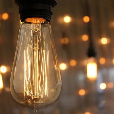 K2 6 W ST64 Flamanlı Rustik Led Ampul - Amber Işık - E27 - KES605