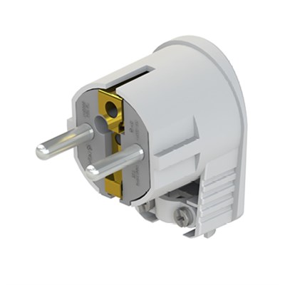 Nead L Tip UPS Topraklı Erkek Fiş - Beyaz - 220 Volt - N1004-UPS