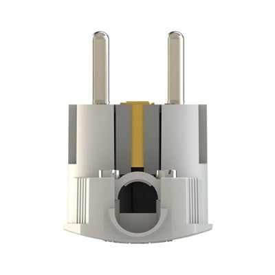 Nead L Tip UPS Topraklı Erkek Fiş - Beyaz - 220 Volt - N1004-UPS