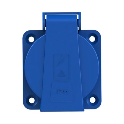 Nead 1 X 16 Amper Monofaze Kapaklı Pano Prizi - 220 Volt - Mavi -  N2001