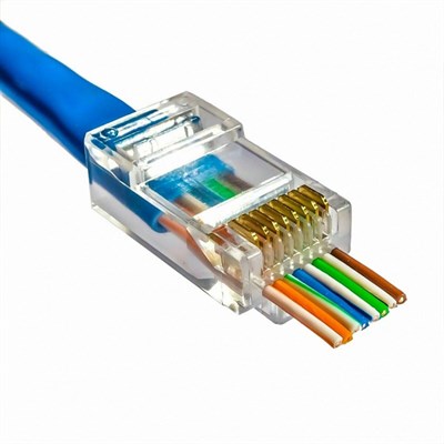 Nead RJ45 Cat 6 Plug Yeni Nesil Delikli EZ Konnektör - N2078