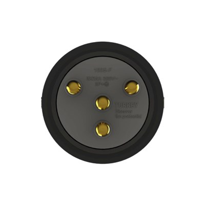Nead Kauçuk 3 X 25 Amper Trifaze Erkek Fiş - 380 Volt - Siyah - N4005