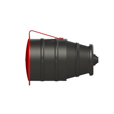Nead Kauçuk 3 X 25 Amper Trifaze Kapaklı Seyyar Priz - 380 Volt - Siyah - N4006