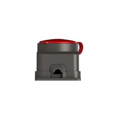 Nead Kauçuk 3 X 25 Amper Trifaze Kapaklı Duvar Prizi - 380 Volt - Siyah - N4007