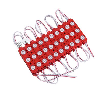 YCL Üçlü Led Modül - Kırmızı Işık - 12 Volt - Dış Mekan - PLM-103K