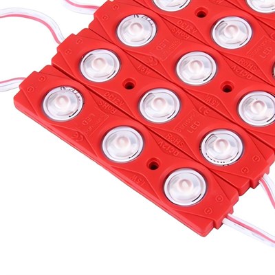 YCL Üçlü Led Modül - Kırmızı Işık - 12 Volt - Dış Mekan - PLM-103K
