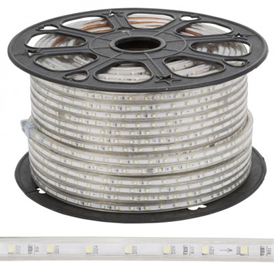 Schuar Trafosuz Şerit Led - Amber Işık - 120 Led - 220 V - Dış Mekan - SC-1041-A