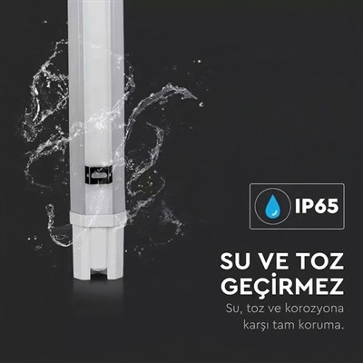 YCL 18 W Led Etanj Armatür - Beyaz Işık (6500K) - 60 cm - IP65 - YBA-318B