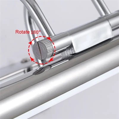 YCL 7 W Led Tablo Aplik - Sarı Işık (4000K) - Krom - 55 cm - YDA-217G