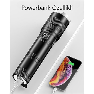 YCL 75 W Şarjlı El Feneri - 6 Modlu - Powerbank Özellikli - YIS-250