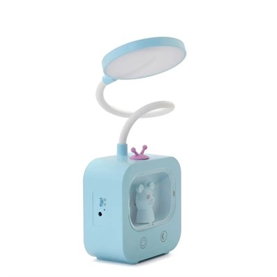 YCL 5 W Ayıcıklı Dokunmatik Şarjlı Led Masa Lambası - Gece Lambalı - Mavi - YML-250