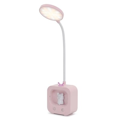 YCL 5 W Ayıcıklı Dokunmatik Şarjlı Led Masa Lambası - Gece Lambalı - Pembe - YML-255