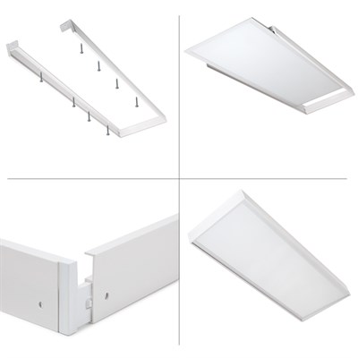 YCL 30 X 120 Led Panel Armatür Kasası - Demonte - Beyaz - YPA-103