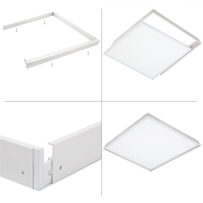 YCL 60 X 60 Led Panel Armatür Kasası - Yekpare - Beyaz - YPA-104