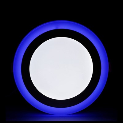 YCL 18 W + 3 W Led Panel - Beyaz Işık + Mavi Işık - Beyaz Kasa - Yuvarlak - Sıva Altı - YPL-1318B