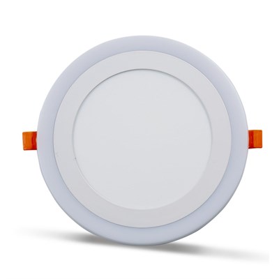 YCL 18 W + 3 W Led Panel - Beyaz Işık + Mavi Işık - Beyaz Kasa - Yuvarlak - Sıva Altı - YPL-1318B