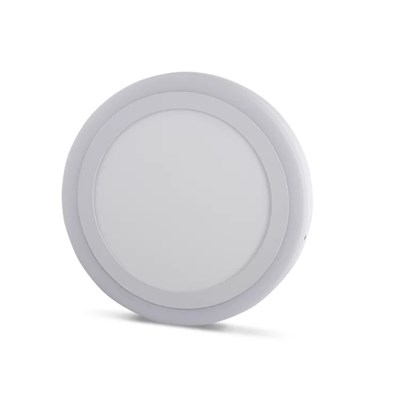 YCL 6 W + 3 W Led Panel - Beyaz Işık + Mavi Işık - Beyaz Kasa - Yuvarlak - Sıva Üstü - YSM-1406B