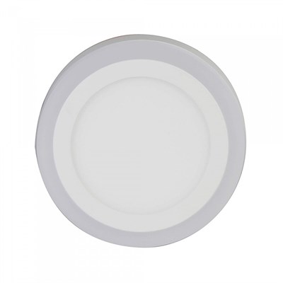 YCL 6 W + 3 W Led Panel - Beyaz Işık + Mavi Işık - Beyaz Kasa - Yuvarlak - Sıva Üstü - YSM-1406B