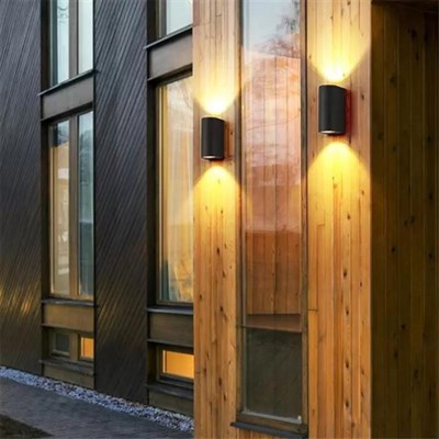 Zerpa İki Yönlü Dekoratif Oval Duvar Aplik - Antrasit - Plastik - IP65 - GU10 - Z13647