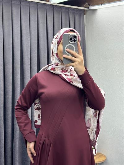 2610 Şile Elbise Bordo
