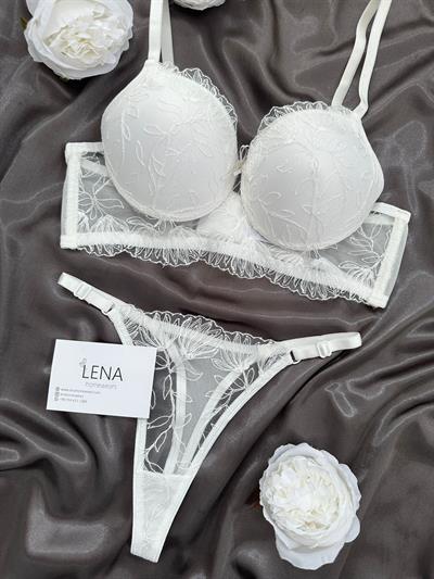  Ekru Nova Işıtlı Destekli Sütyen Takım