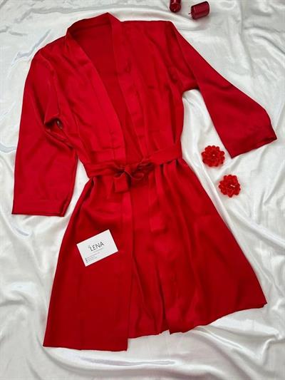 Kırmızı Gecelik & Sabahlık Seti        