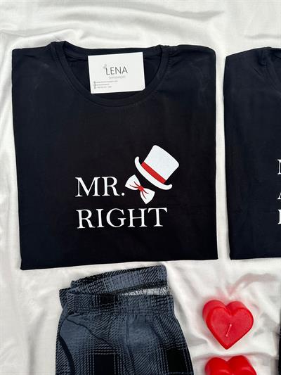              Mr & Mrs Right Çift Pijama Takımı        