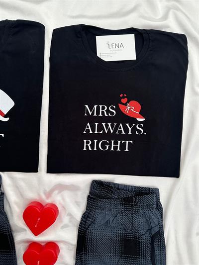              Mr & Mrs Right Çift Pijama Takımı        