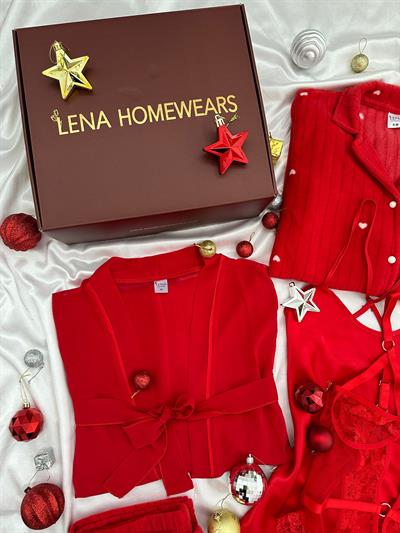 Yılbaşı Kırmızı Hediye Kutusu