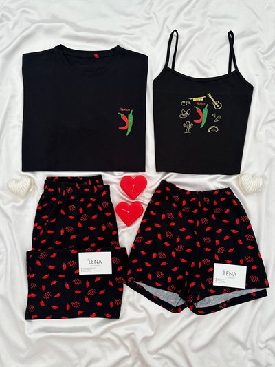 Acı Biberim Çift Pijama Seti