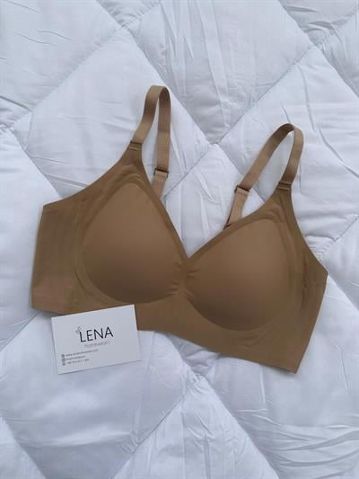 Bej lazer kesim Sütyen 