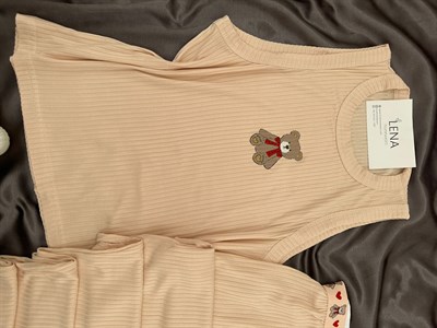 Romantik Tedy Pijama Takımı