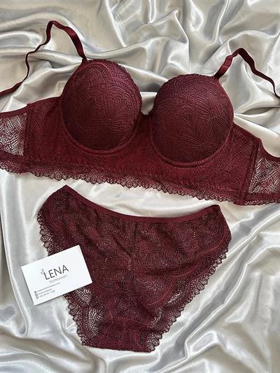 Bordo Konfor Sütyen Takımı