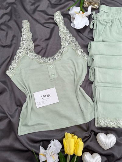 Çağla Fransis Askılı Pijama Takımı