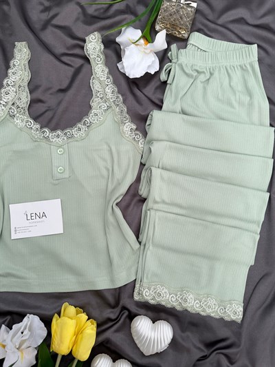 Çağla Fransis Askılı Pijama Takımı