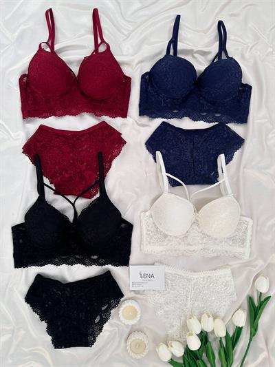 Caorf Dört Renk Destekli Sütyen Takımı 