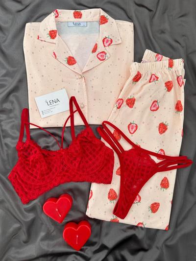 Çelik Devir 4lü Kısa Kolu Pijama Takımı