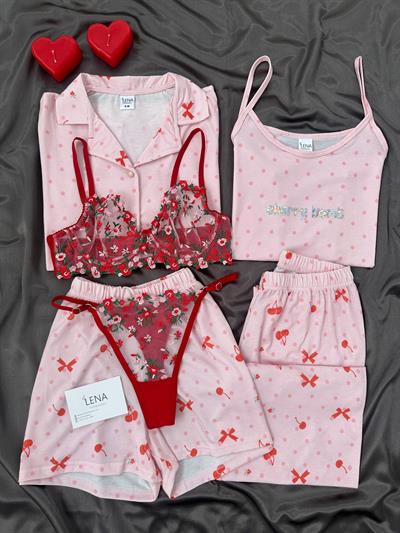 Cherry Bomb 6’lı Pijama Seti